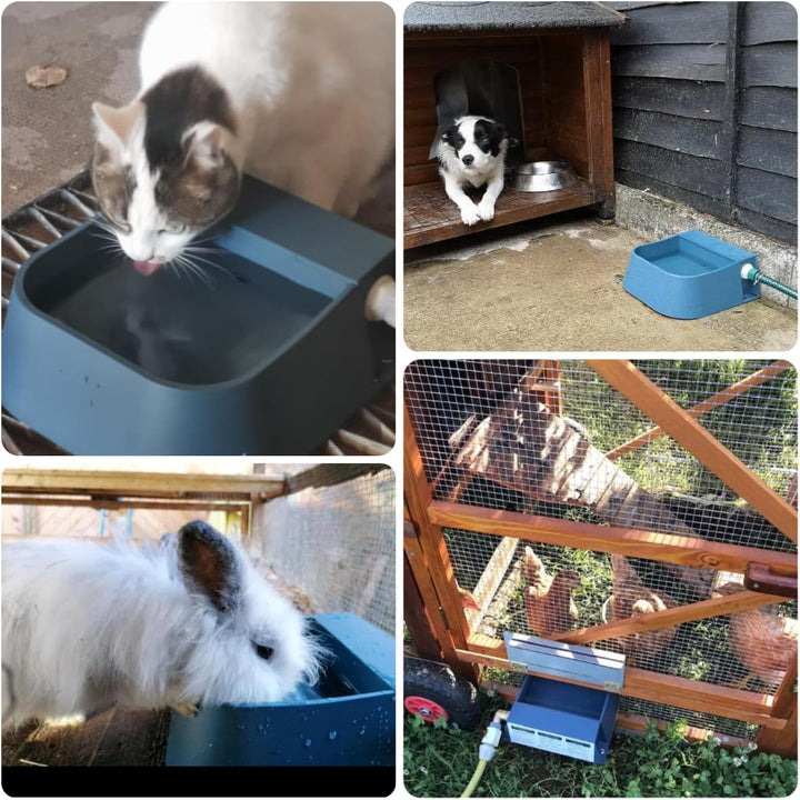 Namsan Schwimmer Tränkebecken für Haustiere Automatisch Hundetränke Schwimmertränke mit Schwimmerven