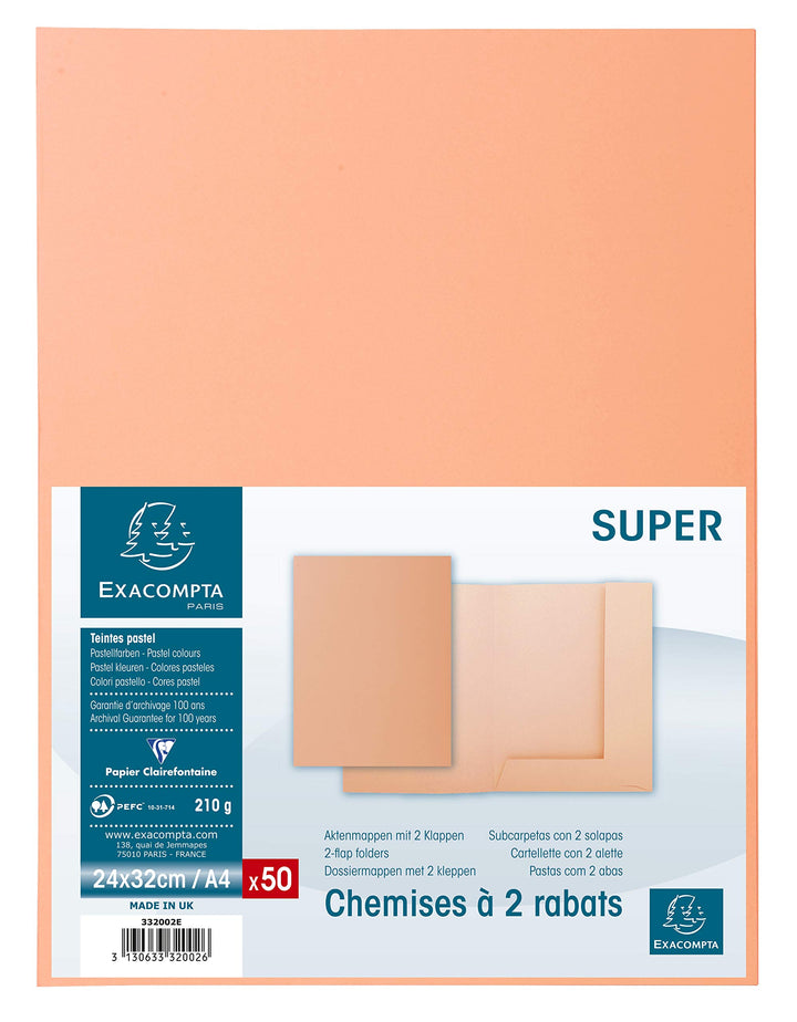 EXACOMPTA 332002E Ordnerrcken-Etiketten SPECIAL rot, rot