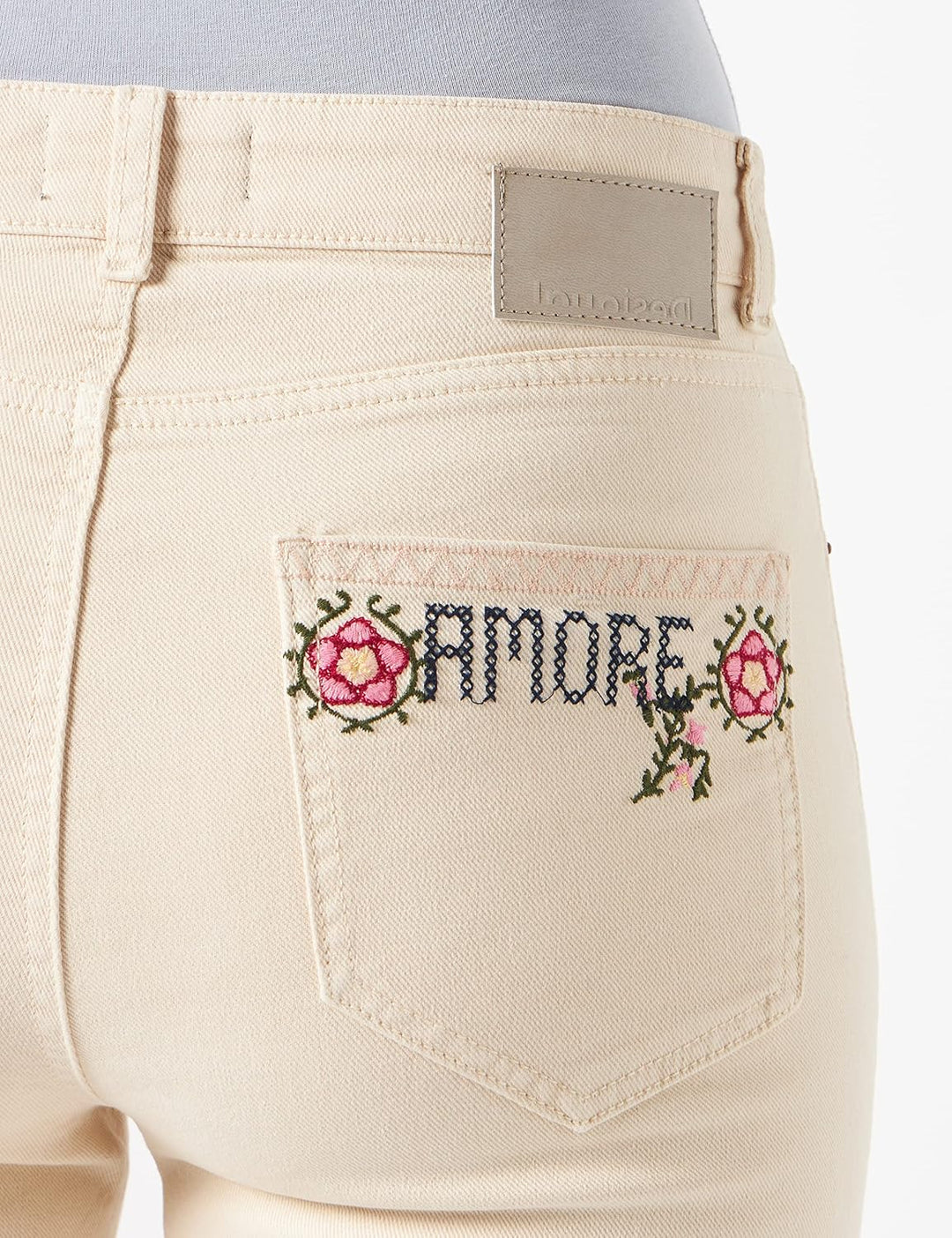 Desigual Damen Denim_Jerry Jeans 44 Weiss, 44 Weiss