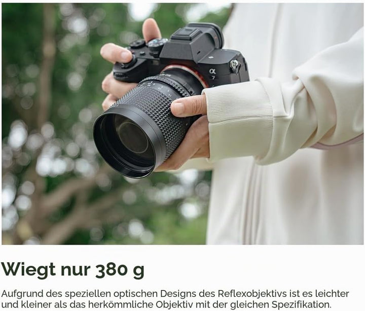 TTArtisan 250 mm F5.6 Reflex (Doughnut Bokeh) Metallgehäuse, kompatibel mit M42-Halterung, Schwarz,