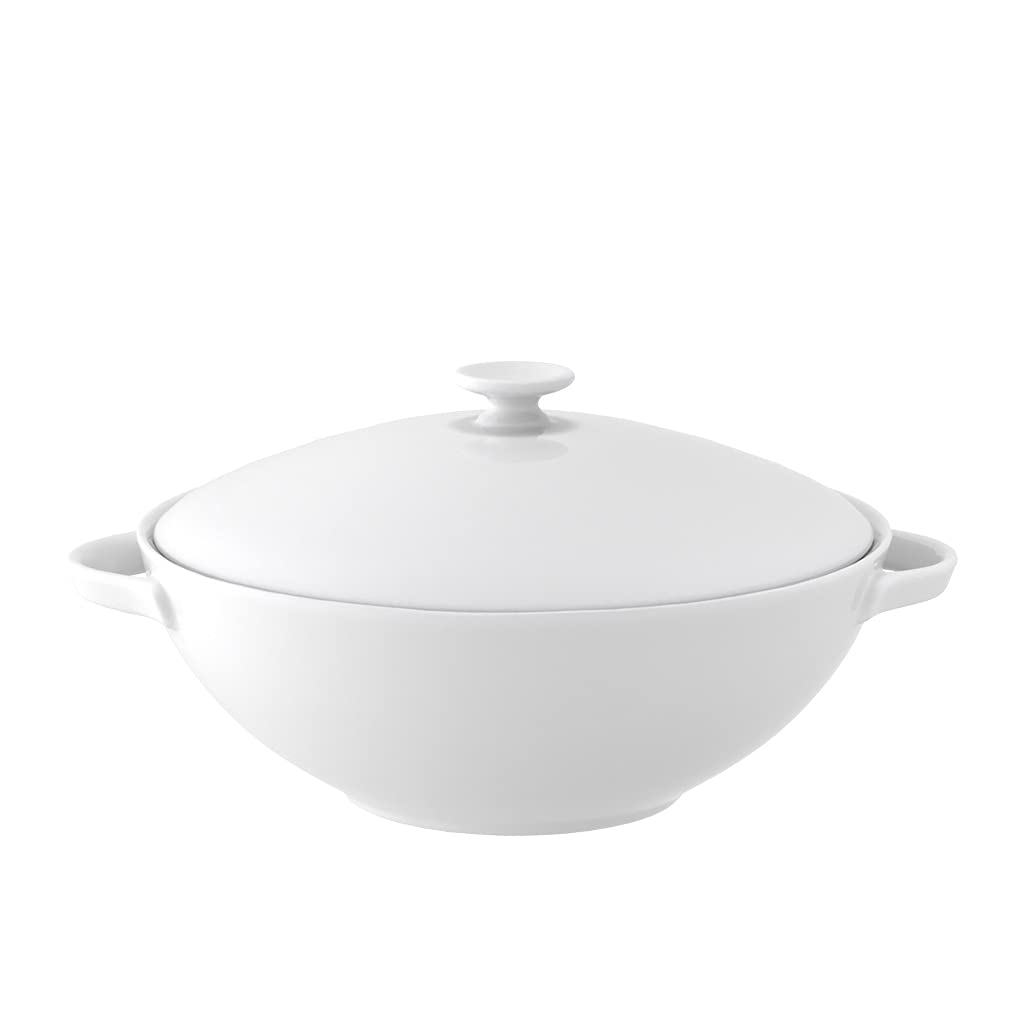 Villeroy &amp; Boch 10-4545-3070 Anmut Terrine 2.20 L, Porzellan, Weiss, 44.5 x 33.2 x 4 cm, 1 Einheiten