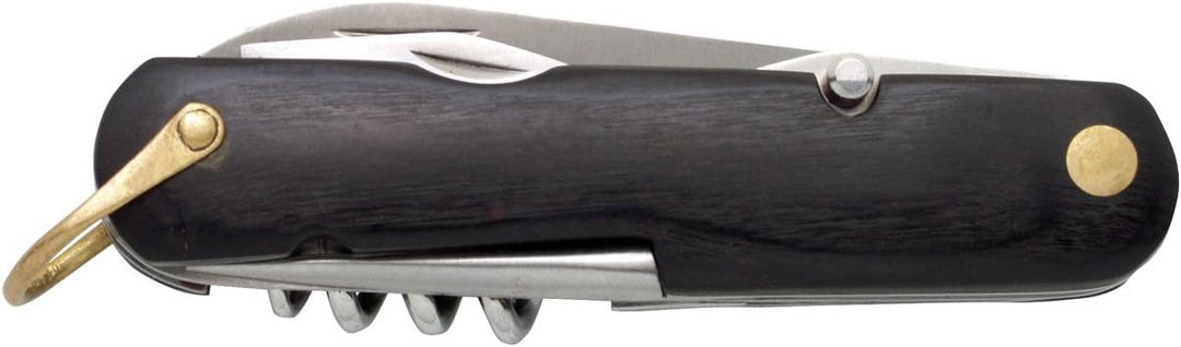 baladéo Multifunktionsmesser Fifties, Griff aus schwarzem Staminaholz