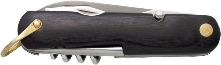 baladéo Multifunktionsmesser Fifties, Griff aus schwarzem Staminaholz