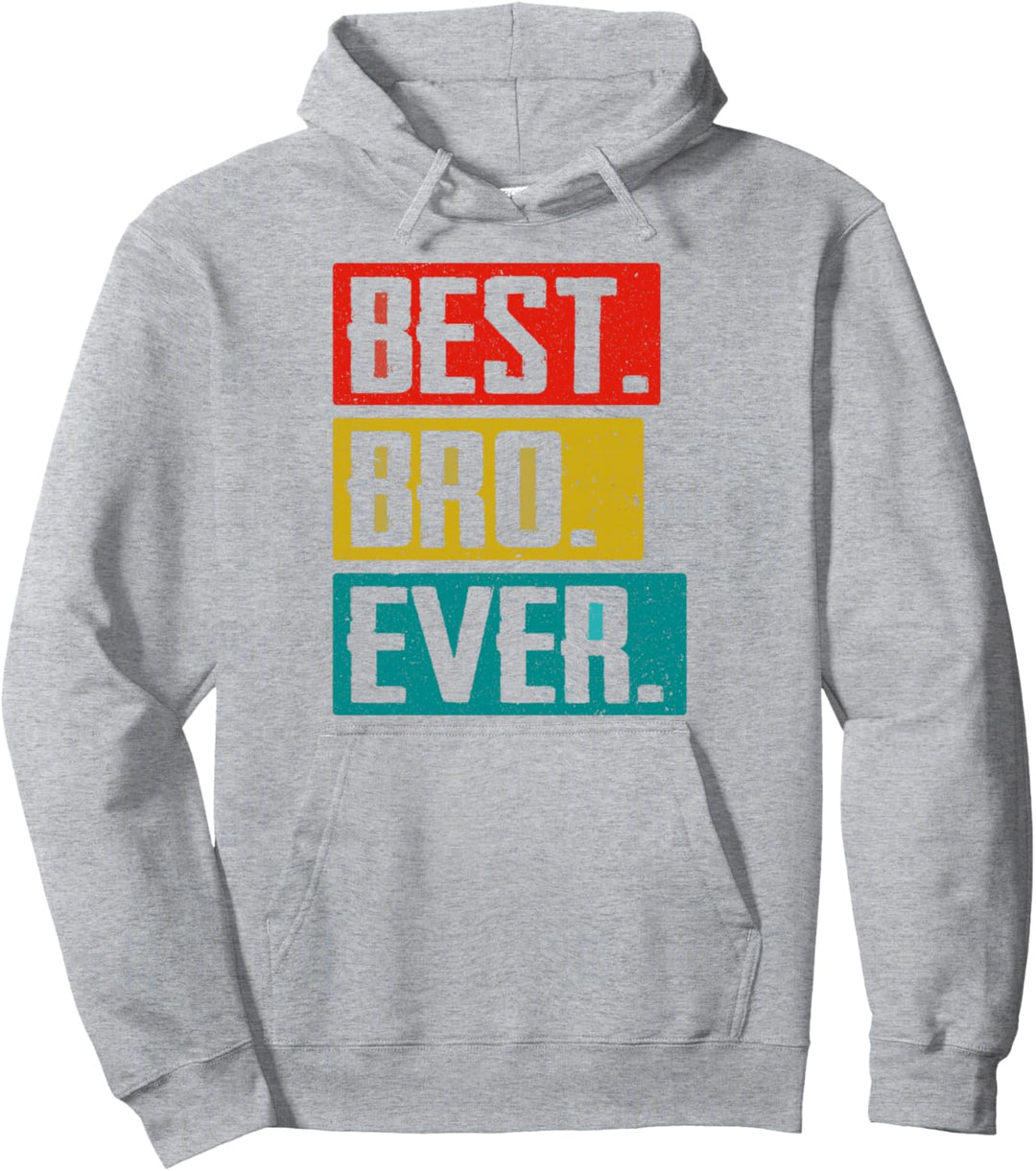 Best Big Bro Ever Retro Geschwisterbrüder Familie älterer Sohn Pullover Hoodie