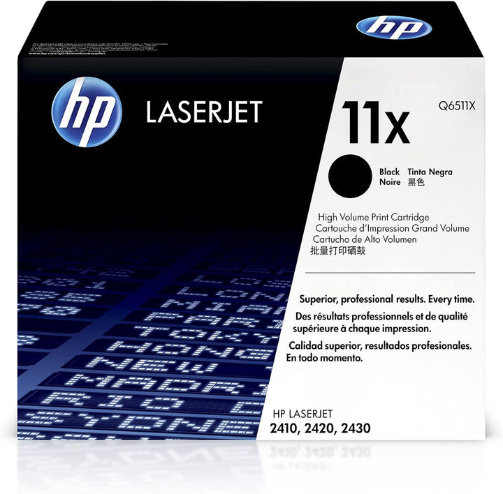 HP 11X (Q6511X) Schwarzer Originaltoner mit hoher Reichweite für HP Laserjet 2420, HP Laserjet 2430
