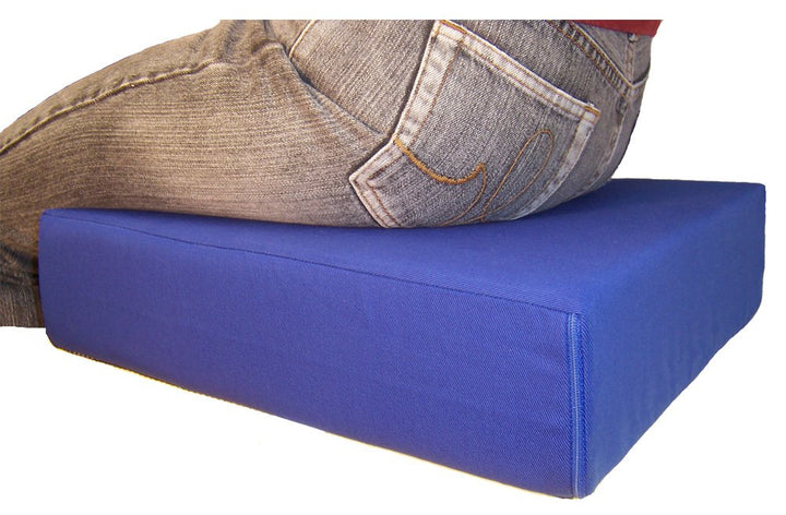 LUplus XL Orthopädische Sitzerhöhung 43x43x Höhe 10 cm Farbe: blau