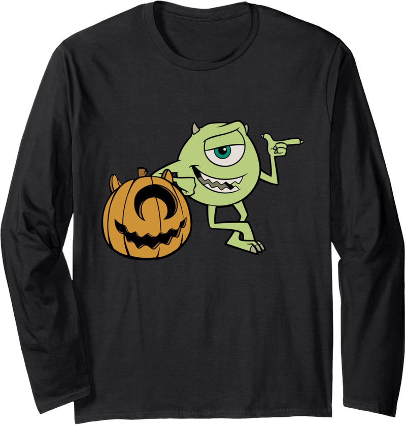 Disney PIXAR Mike Halloween Pumpkin Pose Langarmshirt