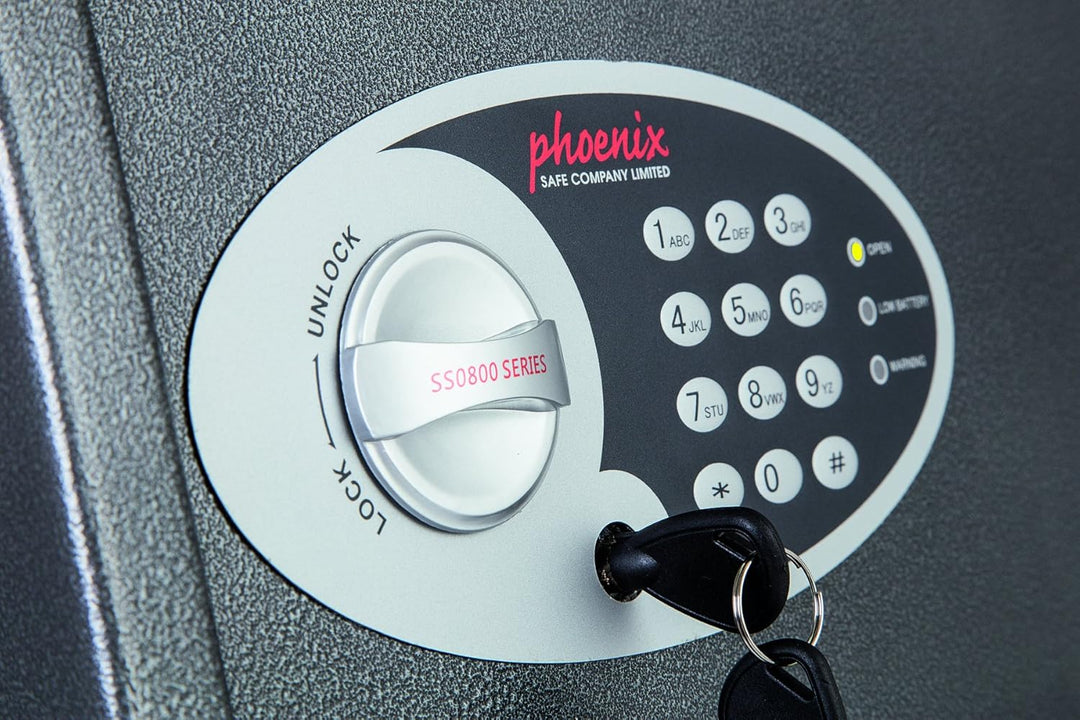 Phoenix Vela SS0801ED Deposit Home &amp; Office Safe mit elektronischem Codeschloss Graphit-Grau (klein)