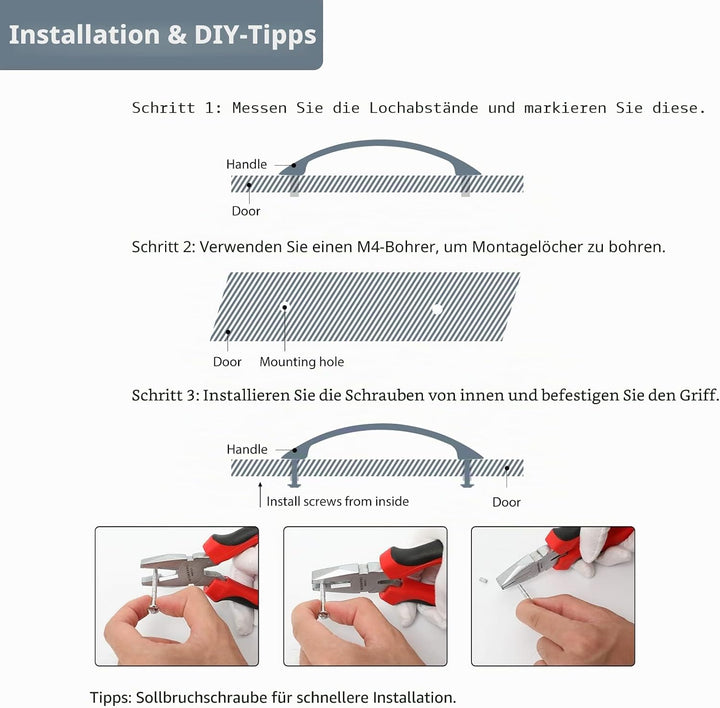 goldenwarm 25 Stück Griffe für Küchenschränke Türgriffe Küche Küchengriffe Edelstahl Gebürstet 128mm