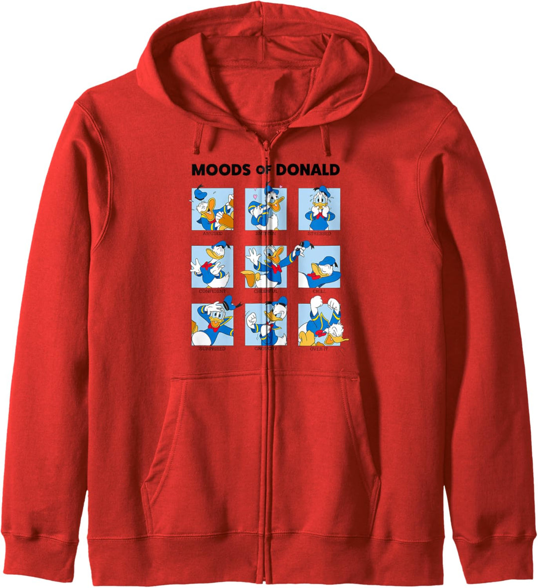 Disney Mickey And Friends Donald Duck Moods Box Up Kapuzenjacke