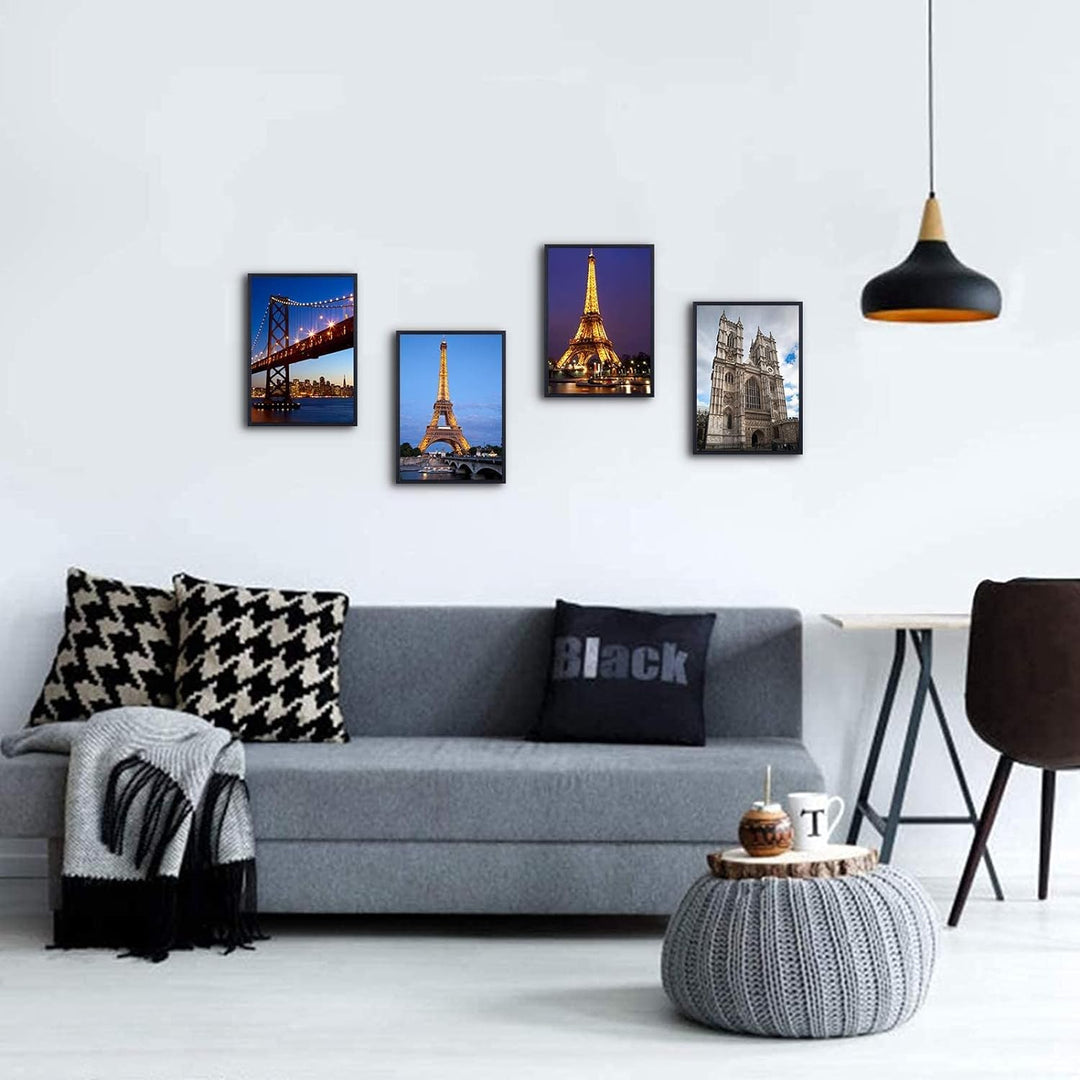 A3-Zertifikat-Bilderrahmen, 2er-Pack schwarzer Holz-Bilderrahmen mit Plexi-glass für Wandmontage-Dis
