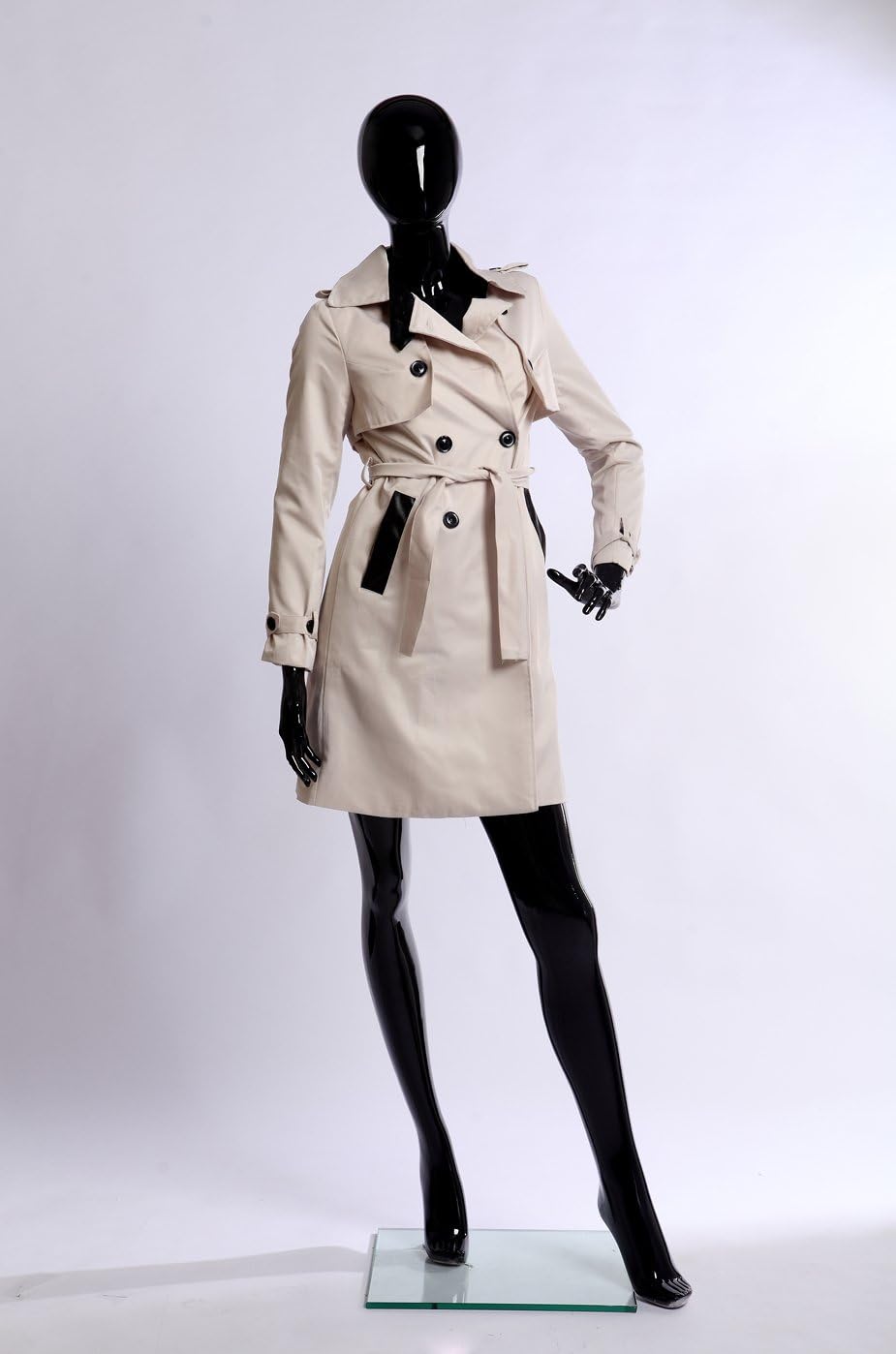 Euroton K4698-H schöne schwarz lackierte Schaufensterpuppe Glanz