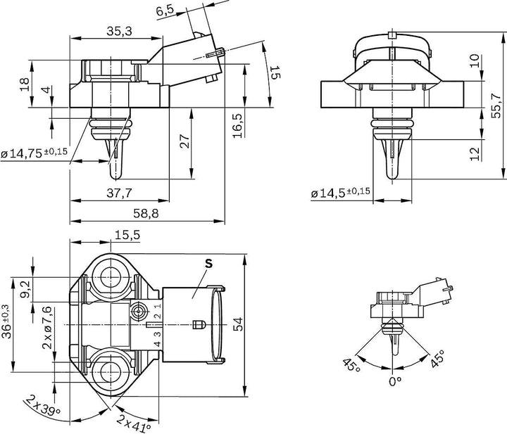 BOSCH 0261230249 Sensor