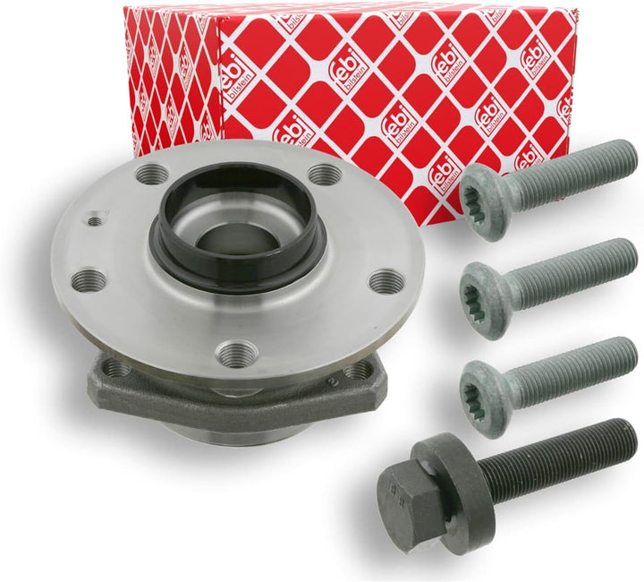 febi bilstein 27342 Radlagersatz mit Radnabe, Antriebswellenschraube und Befestigungsschrauben , 1 S