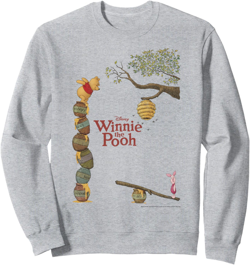 Disney Winnie The Pooh & Piglet Honey Pot Stack Sweatshirt