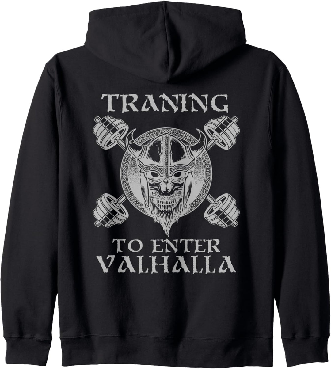 Training, um Valhalla Gewichtheben Gym Workout Fitness Kapuzenjacke