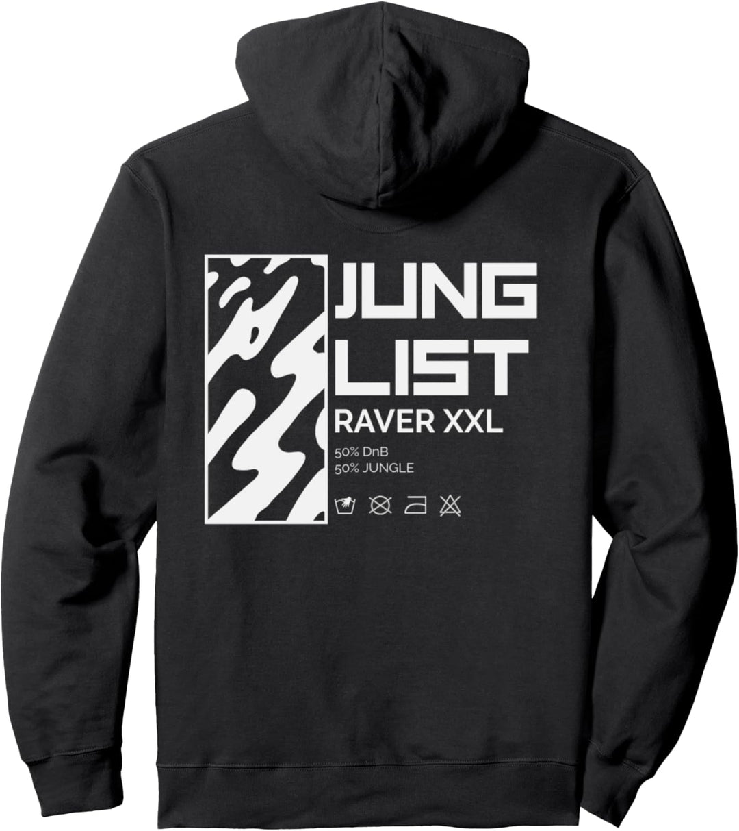 Drum Und Bass Musik Liquid Jungle Rave EDM Pullover Hoodie