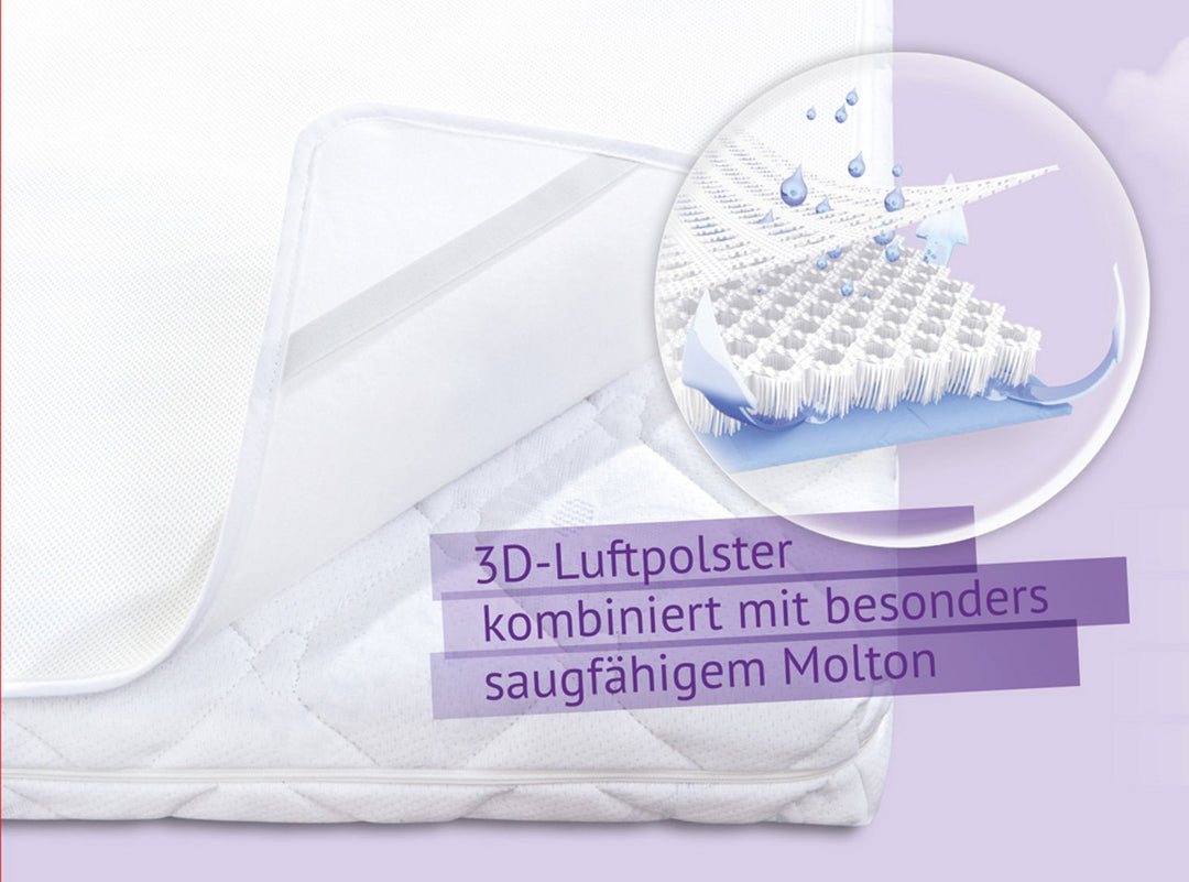 Träumeland Airsafe 3D Nässeschutzauflage mit 3D-Luftpolster zur verbesserten Luftzirkulation, Grösse