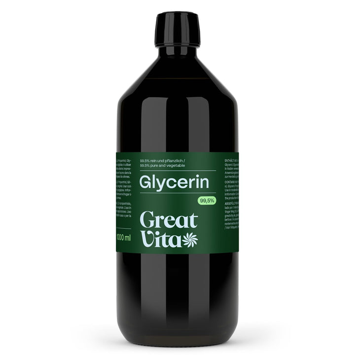 GreatVita Glycerin 3000 ml 99,5% | Rein pflanzlich und vegan – vielseitig einsetzbar für Kosmetik, H