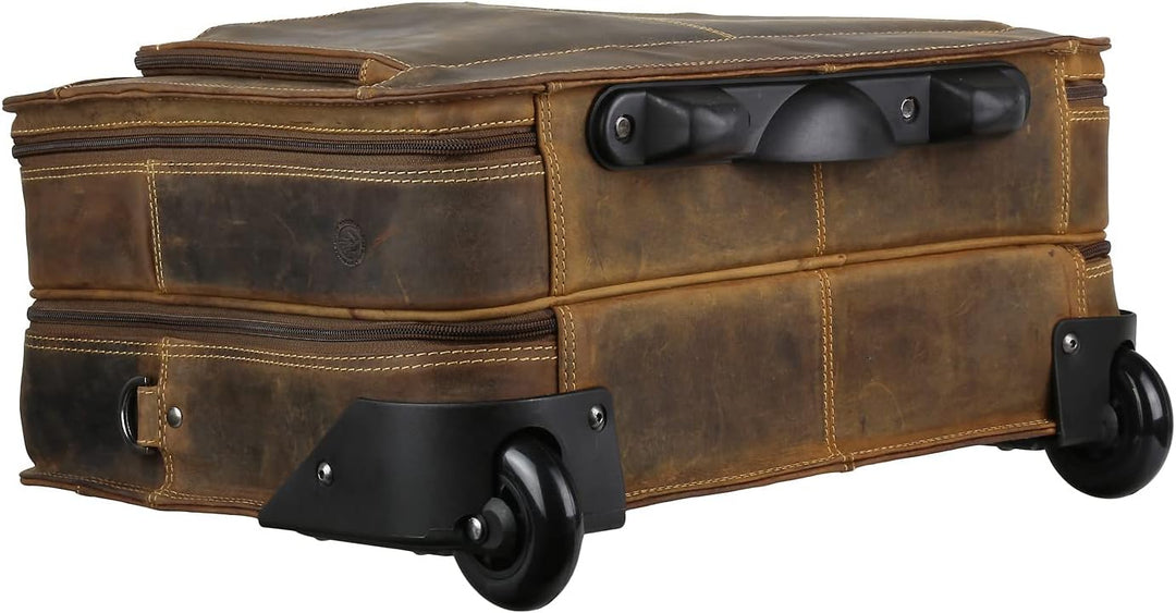 Greenburry Vintage 2 Rollen Businesstrolley 33 cm Laptopfach