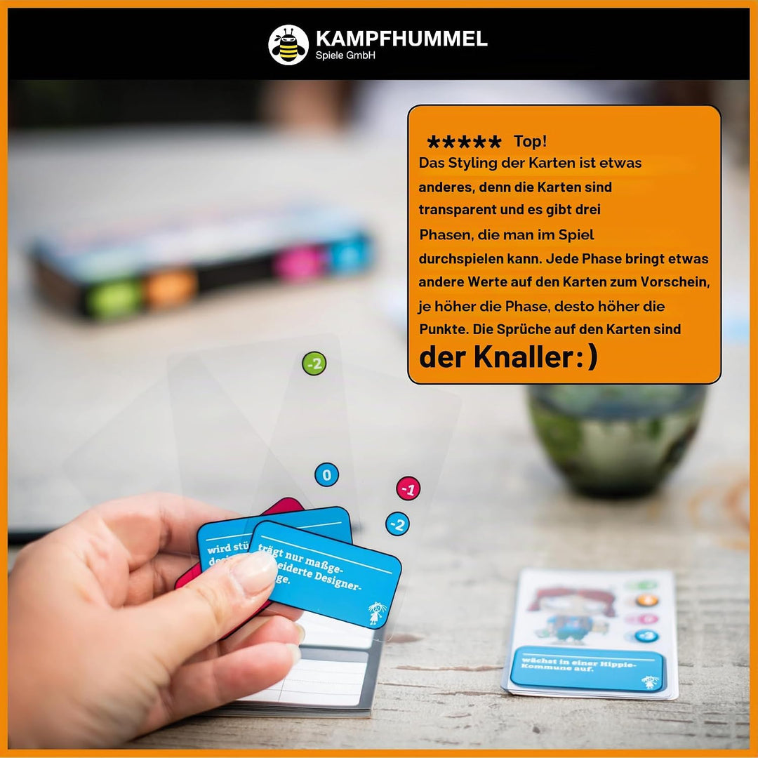 KAMPFHUMMEL Bad Brood – Raise Your Child as Bad as Possible, Sarcastic Card Game for People with Dar