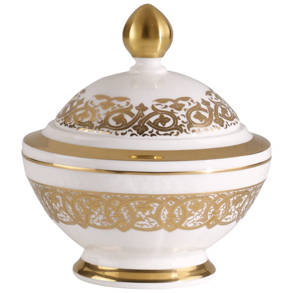 Villeroy & Boch Golden Oasis Zuckerdose, Porzellan Bone China, Mehrfarbig