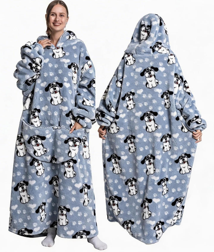 Verlängert Übergrosse Hoodie Decke,Decken Hoodie Damen mit Tasche und Kapuze,Superweiche und Warme K