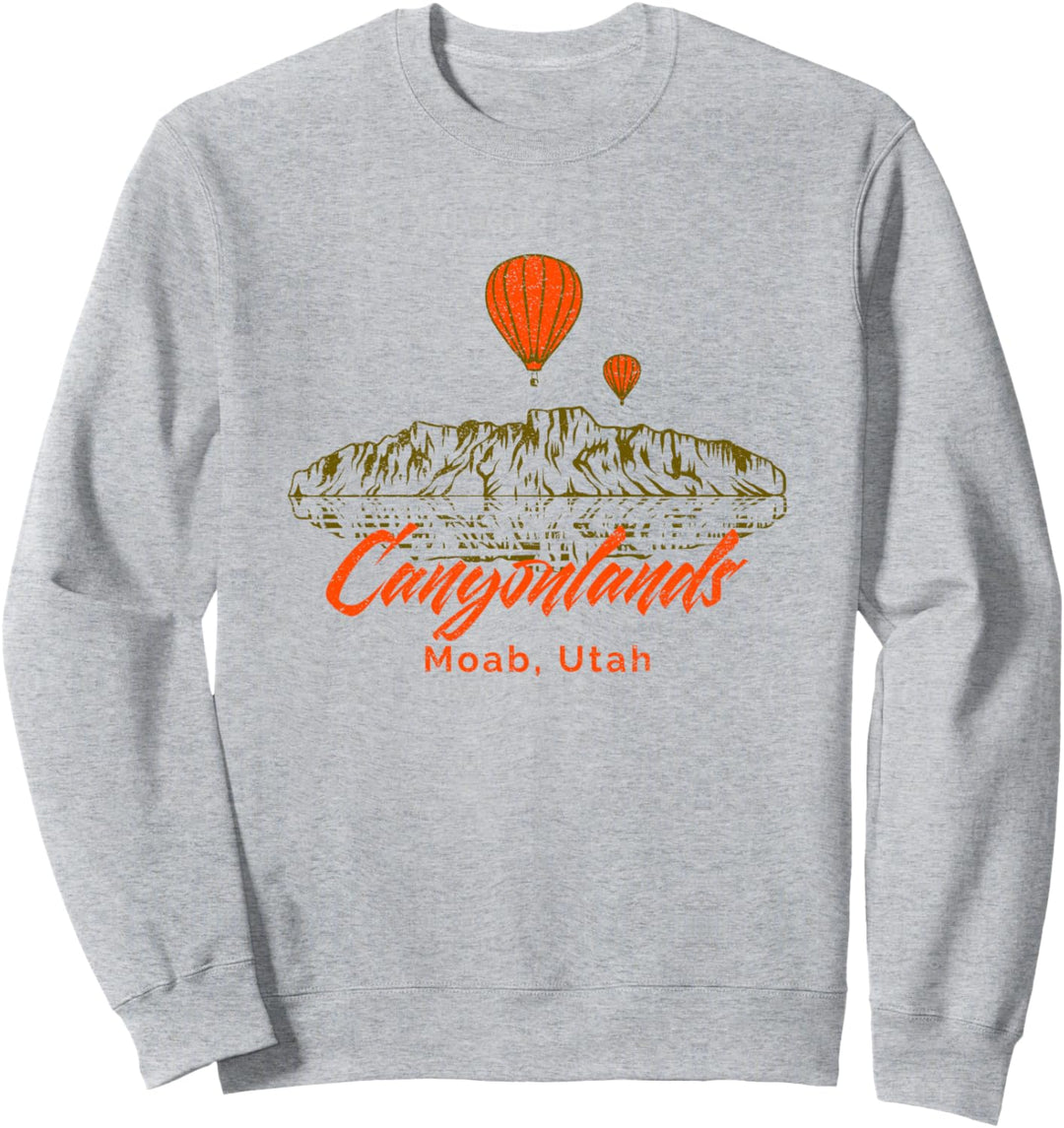 Canyonlands National Park Moab Utah Heissluftballons Reisen Sweatshirt