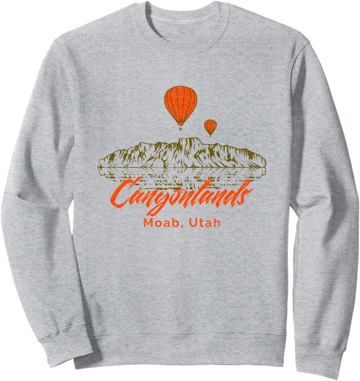 Canyonlands National Park Moab Utah Heissluftballons Reisen Sweatshirt