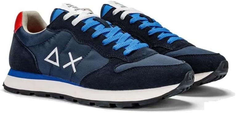 SUN68 Herren Tom SOLID Nylon Sneaker 41 EU Navy Blue, 41 EU Navy Blue