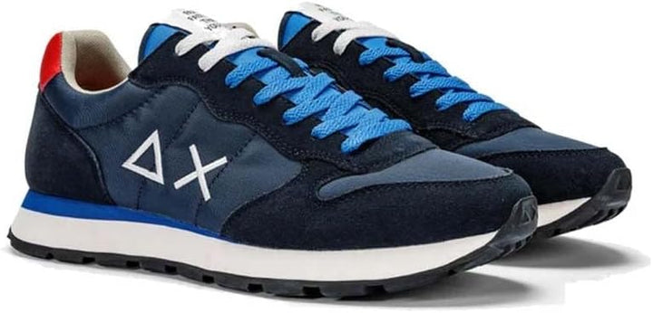 SUN68 Herren Tom SOLID Nylon Sneaker 41 EU Navy Blue, 41 EU Navy Blue