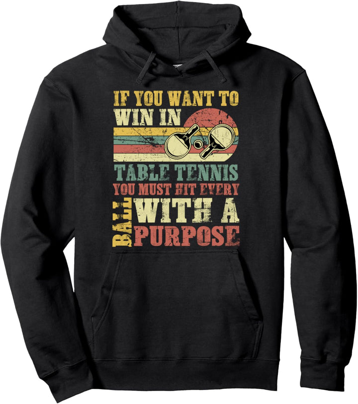 Tischtennis Ping Pong Equipment für Tischtennis Spieler Pullover Hoodie