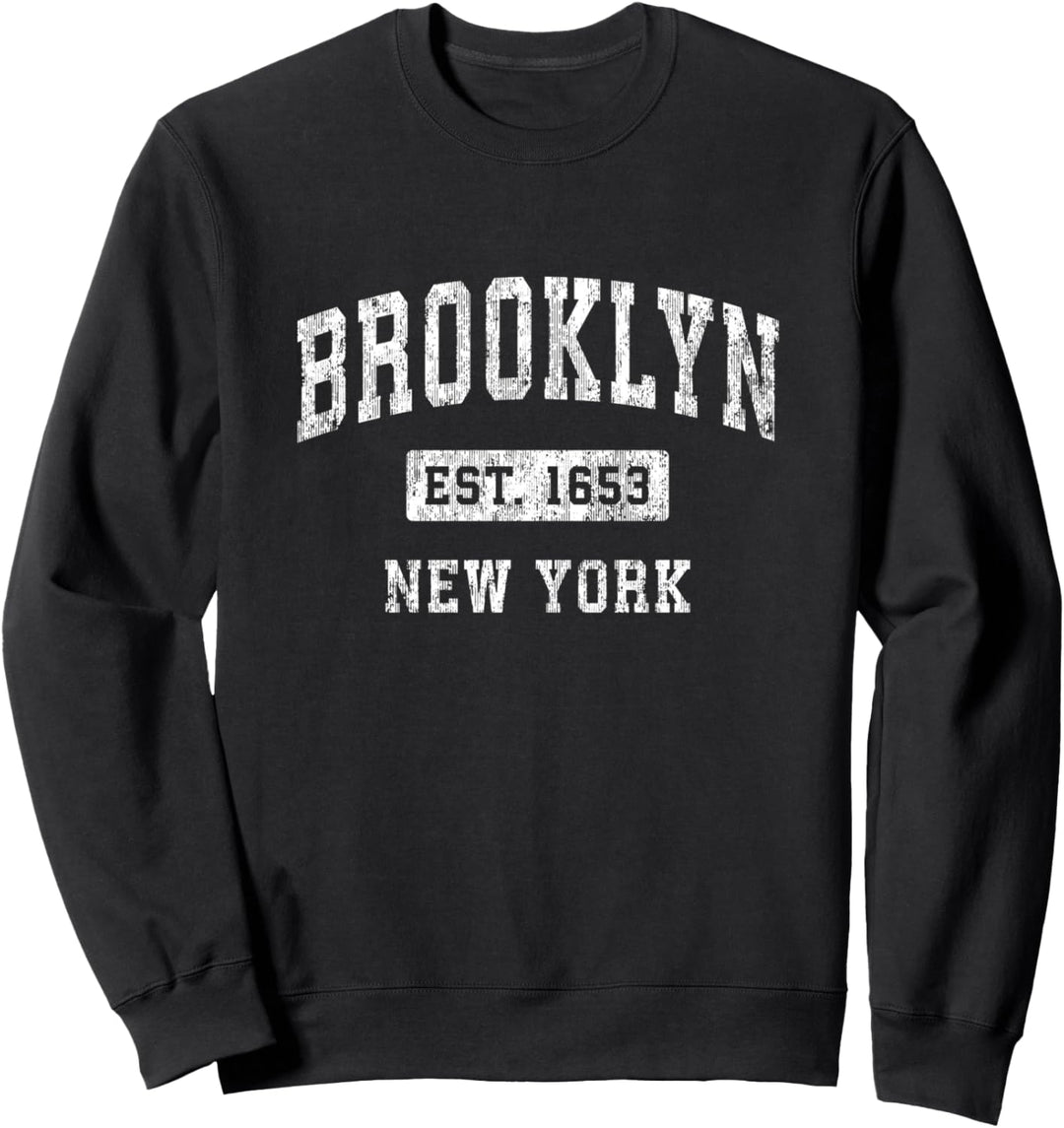 Brooklyn New York NY Vintage etabliertes Sportdesign Sweatshirt