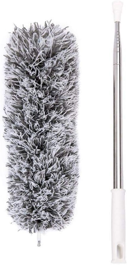 Teleskop-Staubwedel, Mikrofaser, ausziehbar, Spinnennetz, Staubwedel mit Teleskopstange, für hohe De