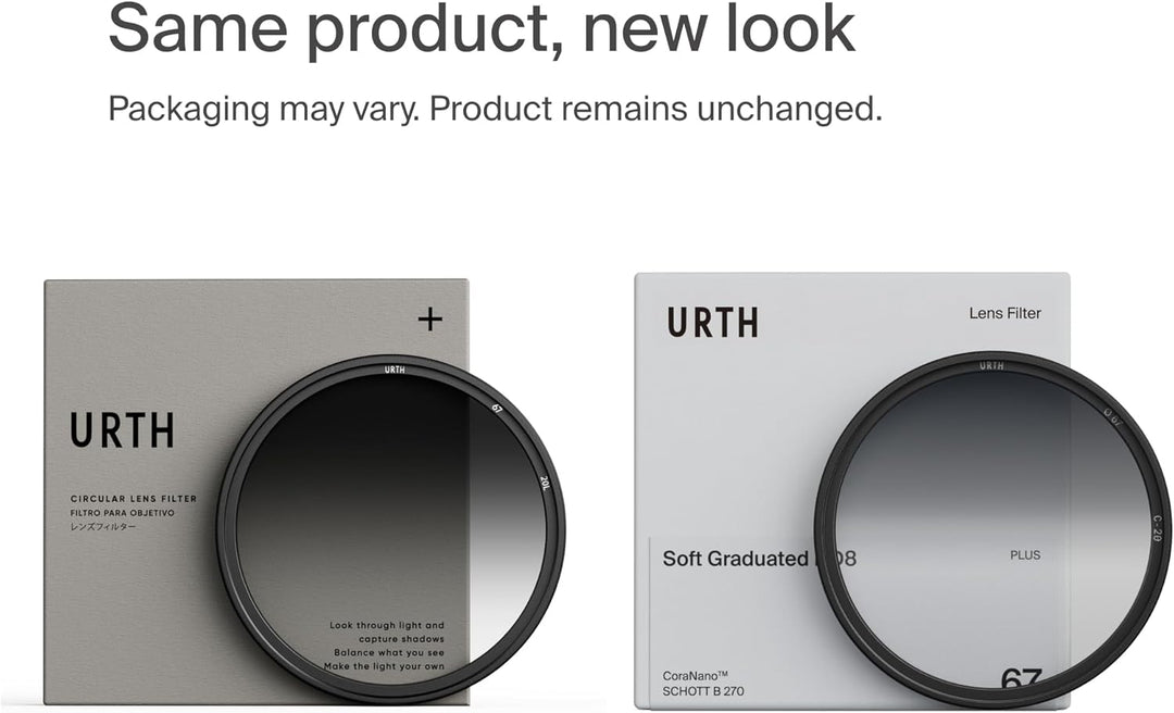 Urth 58 mm Grauverlaufsfilter Soft ND8 GND Filter (Plus+) 58mm, 58mm