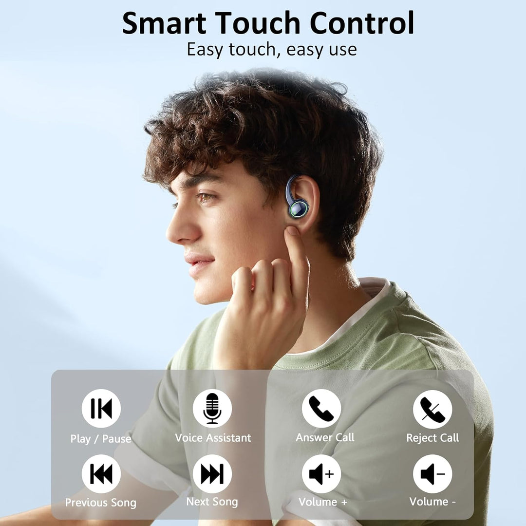 2026 Bluetooth Kopfhörer Sport, Kopfhörer Kabellos Bluetooth 5.4 Hi-Fi Stereo, 50 Std In Ear Kopfhör