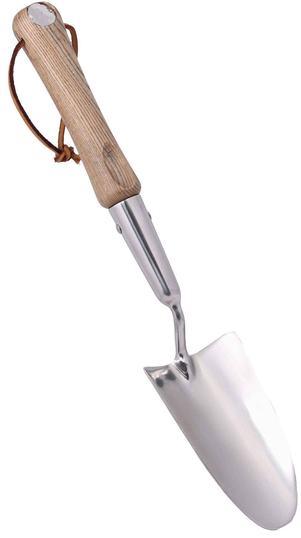 mgc24 Blumenkelle Edelstahl mit Holzgriff, Blumenkelle