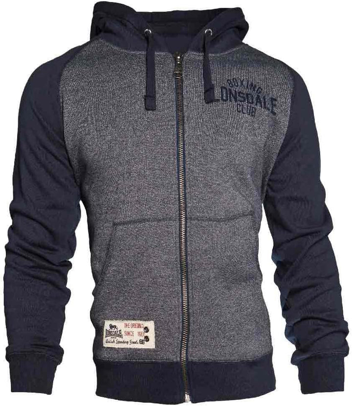 Lonsdale Herren Slough Kapuzensweatjacke XXL Navy, XXL Navy