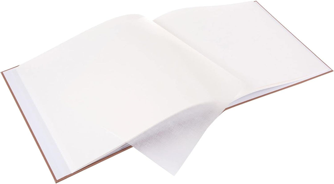 goldbuch 28 819 Schraubalbum Bella Vista Haselnuss, Fotobuch 39 x 31 x 2,5 cm, Foto Album 40 weisse