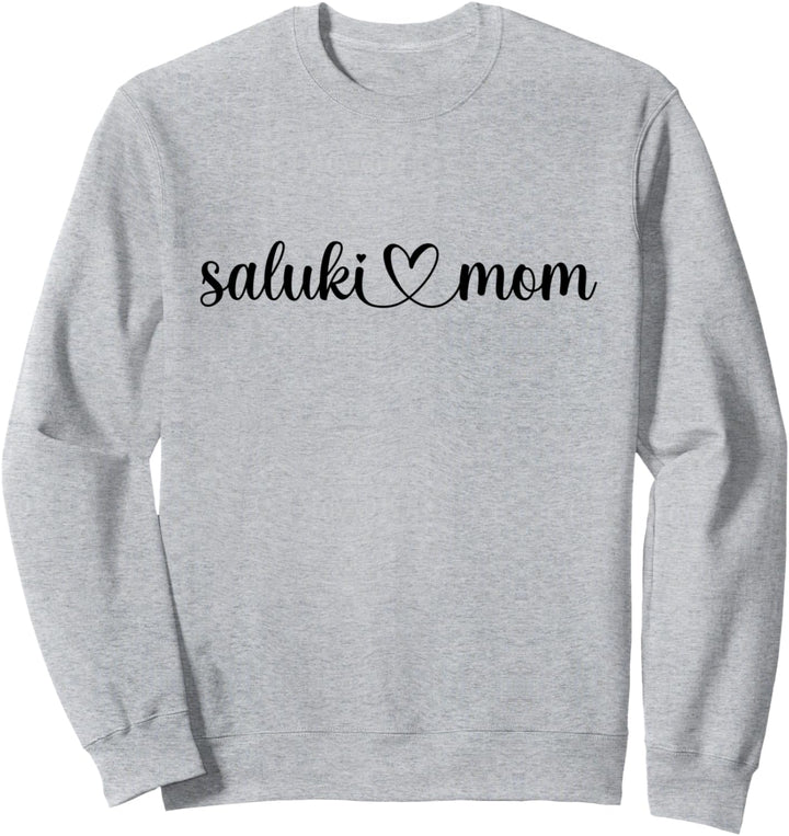 Dog Love Heart Saluki Mom Sweatshirt