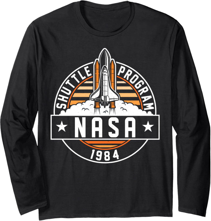 NASA Space Shuttle Program Circle Patch Langarmshirt