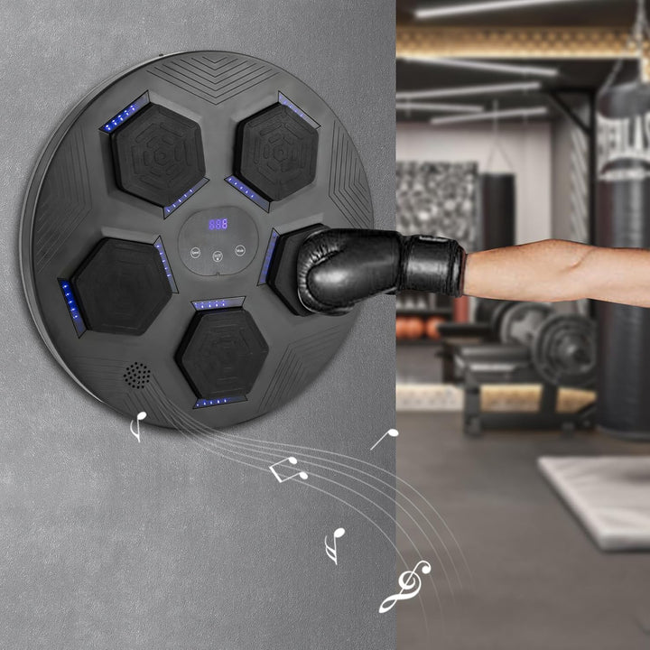 Music Boxing Machine Für Erwachsene, Led Licht Bluetooth Musikboxing Maschine Mit USB-ladekabel, 1pa