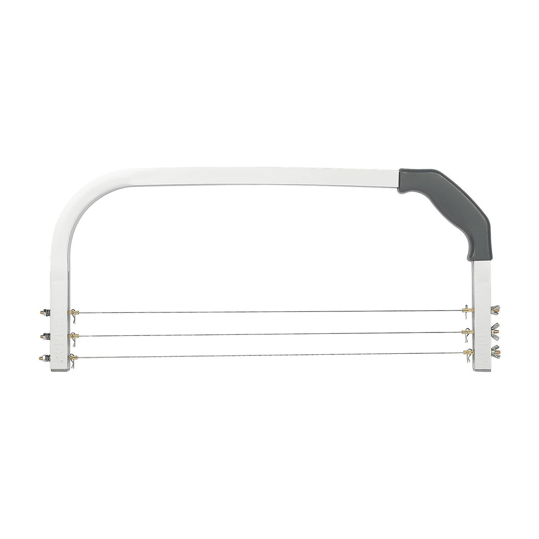 Tortenschneider Kuchenschneider, 3 Drähte Tortenbodenteiler Tortensäge Edelstahl Höhenverstellbar, T