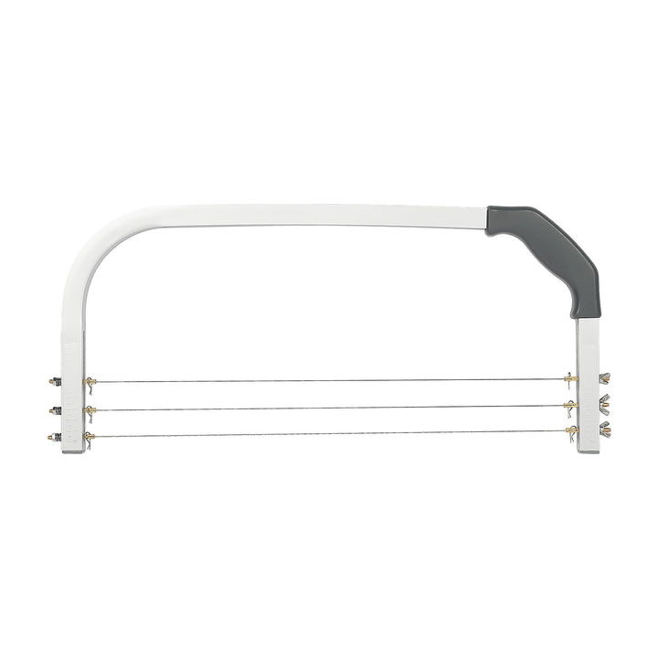 53CM Tortenbodenschneider, Edelstahl 3 Drähte Tortenbodenteiler Tortensäge Kuchenschneider Teigschne