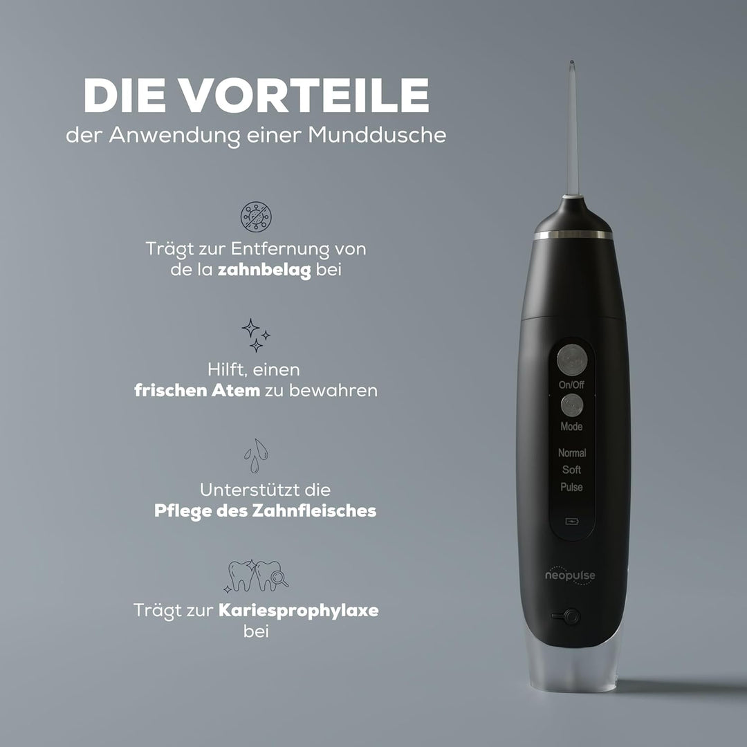 NEOPULSE® - Zahnspray My First – Munddusche 2 in 1 – entfernt Plaque und reinigt kieferorthopädische