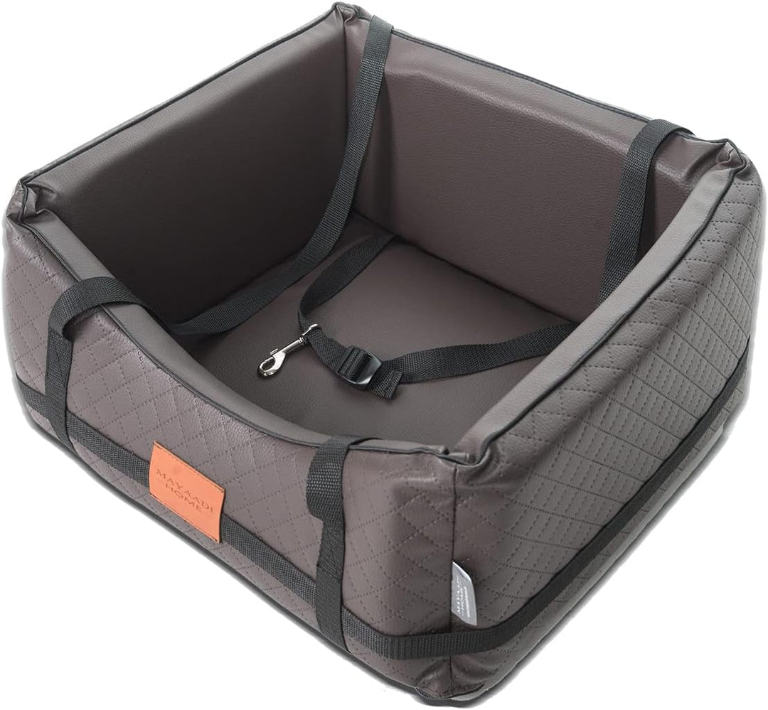Mayaadi-Home Hundeautositz Kunstleder Hundesitz Hundebett Autokörbchen Hundedecke Hundekorb Transpor