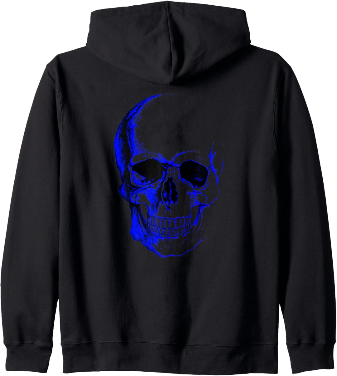 Blauer Totenkopf Kapuzenjacke