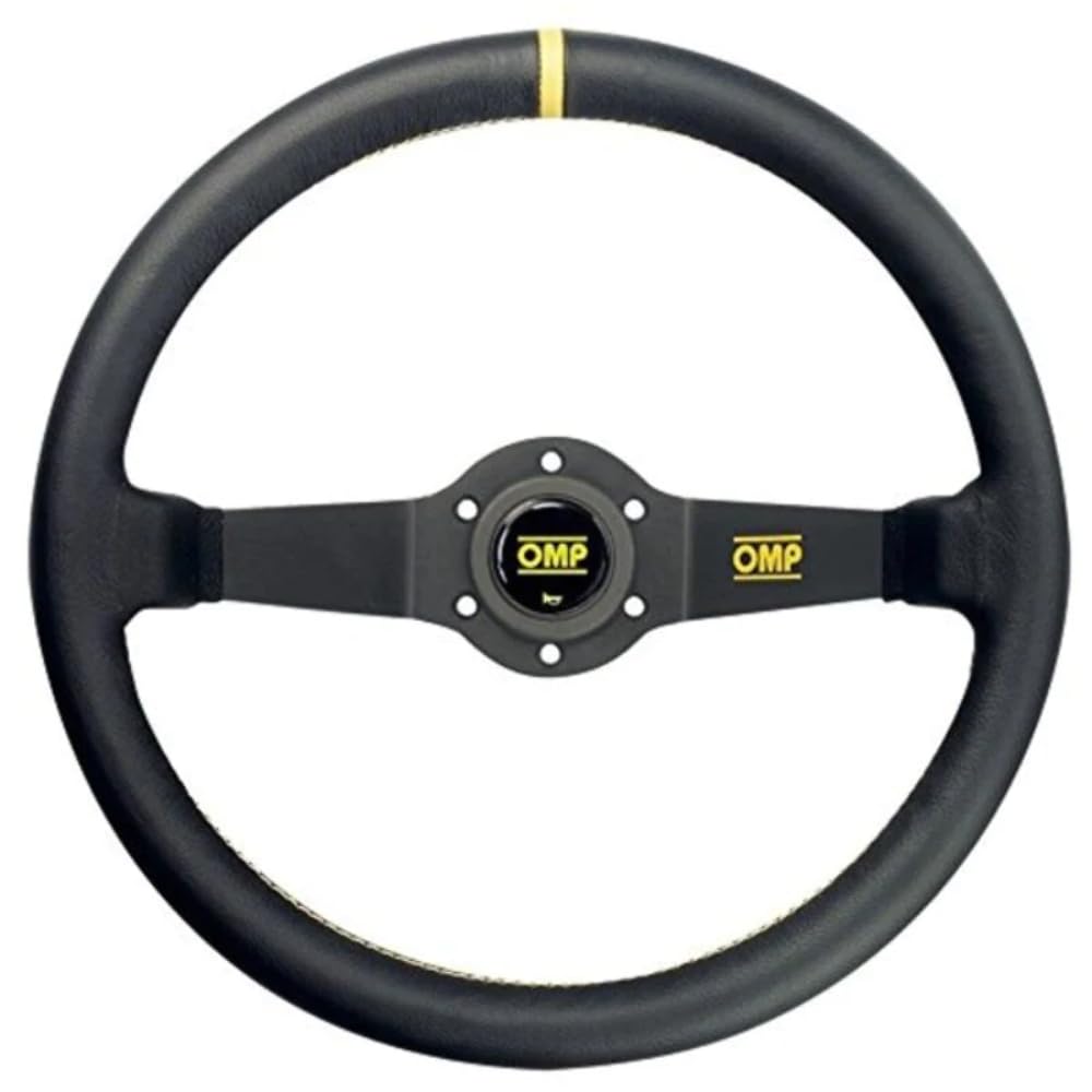 Omp OMPOD/1950 Schwarze Lederlenkrad RALLY 35cm 2SP
