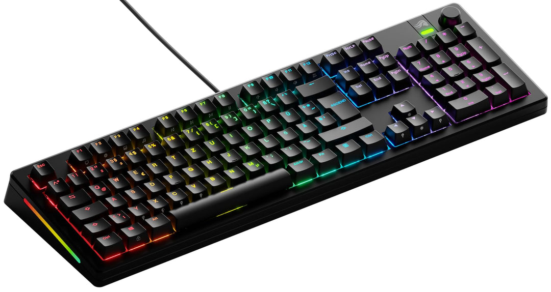 GLORIOUS Gaming GMMK 3 Mechanische Tastatur mit Drehknopf: Full Size 100%, Dichtungssystem, Doublesh