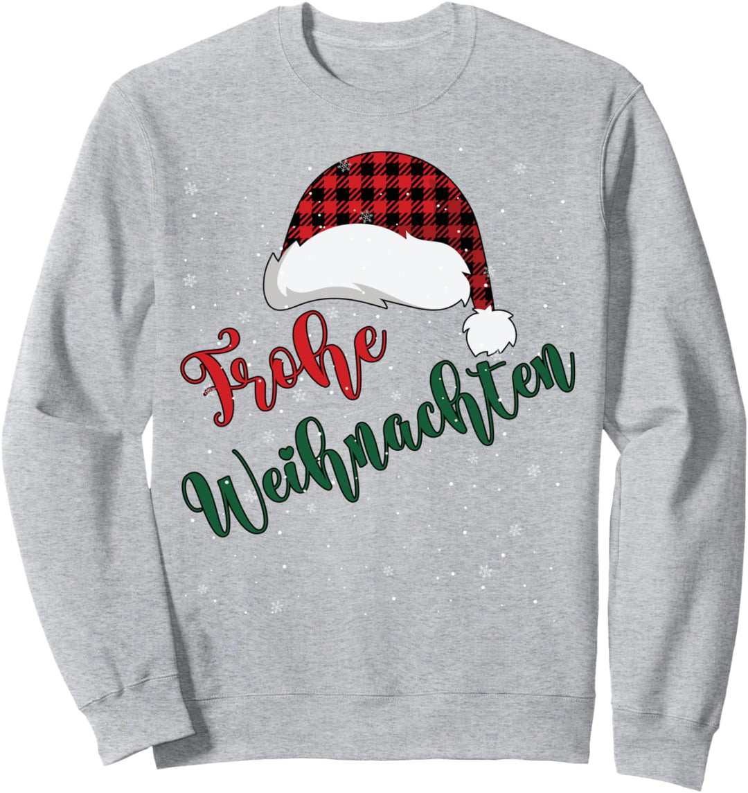 Frohe Weihnachten Weihnachtsdeko Mütze Weihnachtspulli Sweatshirt